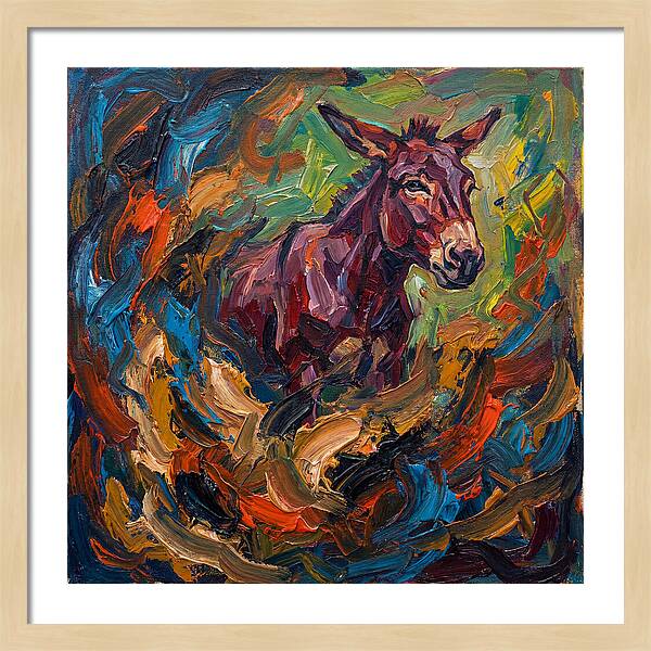 Mule In Expressionist Swirl