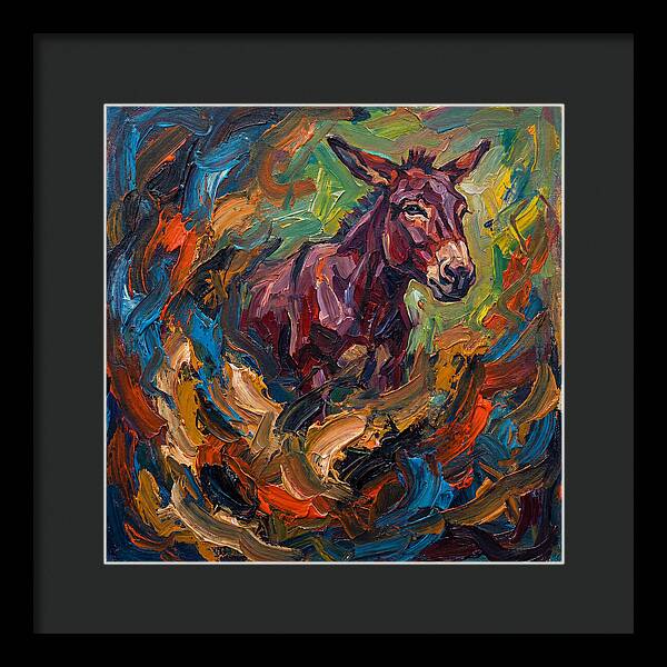 Mule In Expressionist Swirl