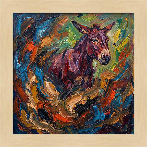 Mule In Expressionist Swirl