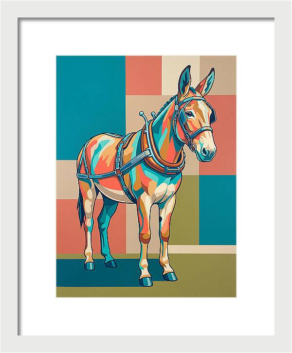Mule In Vibrant Colors