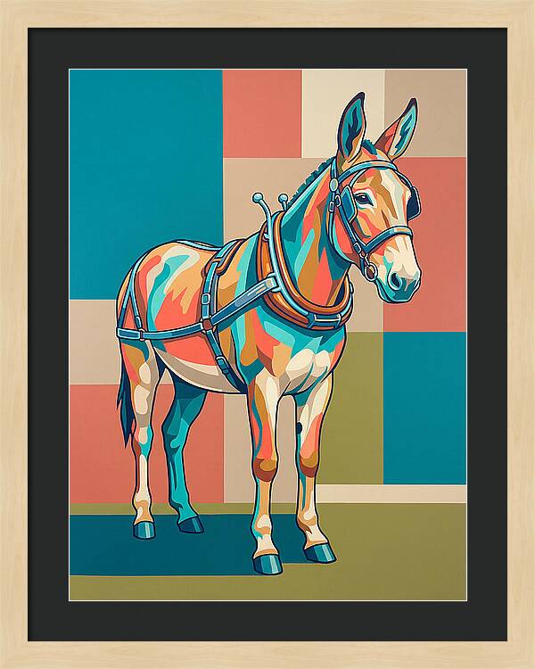 Mule In Vibrant Colors