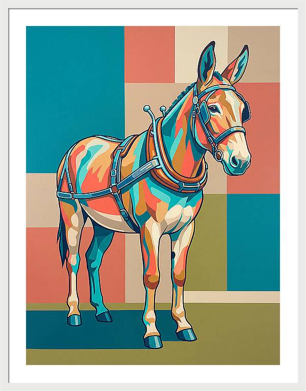 Mule In Vibrant Colors