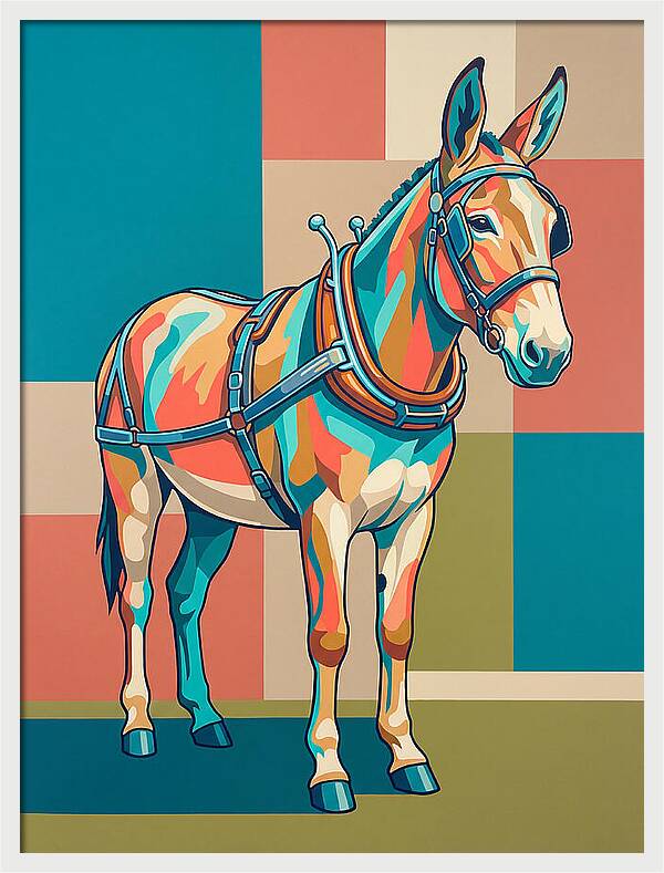 Mule In Vibrant Colors