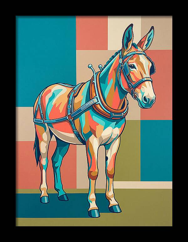 Mule In Vibrant Colors