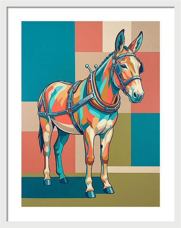Mule In Vibrant Colors