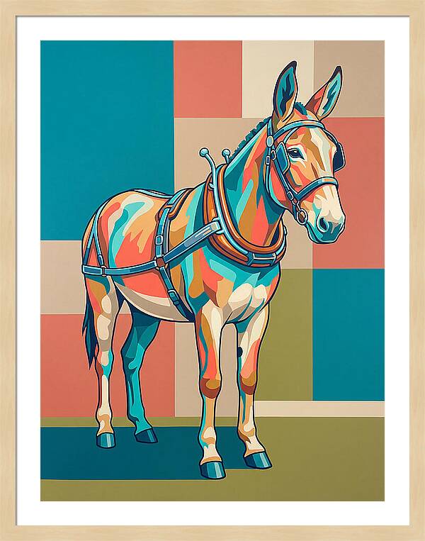 Mule In Vibrant Colors
