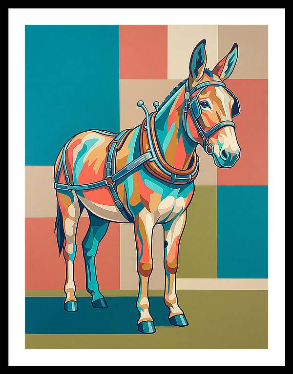 Mule In Vibrant Colors