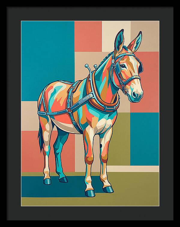 Mule In Vibrant Colors