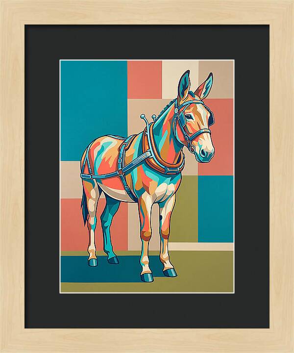 Mule In Vibrant Colors