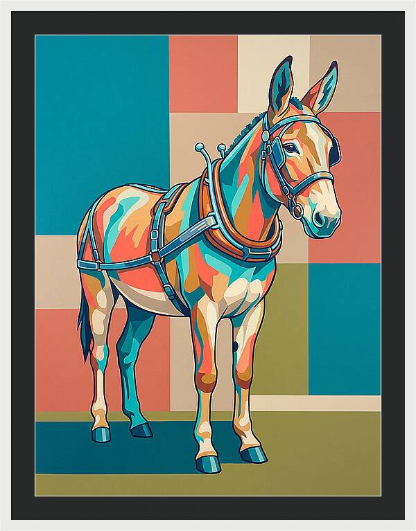 Mule In Vibrant Colors