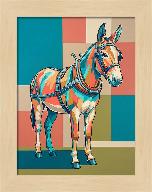 Mule In Vibrant Colors