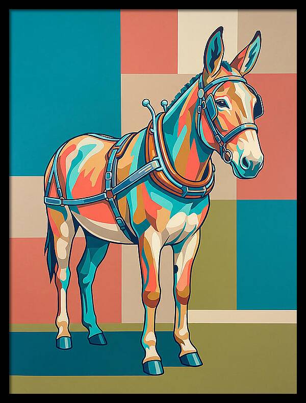 Mule In Vibrant Colors