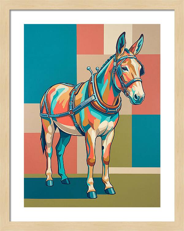 Mule In Vibrant Colors