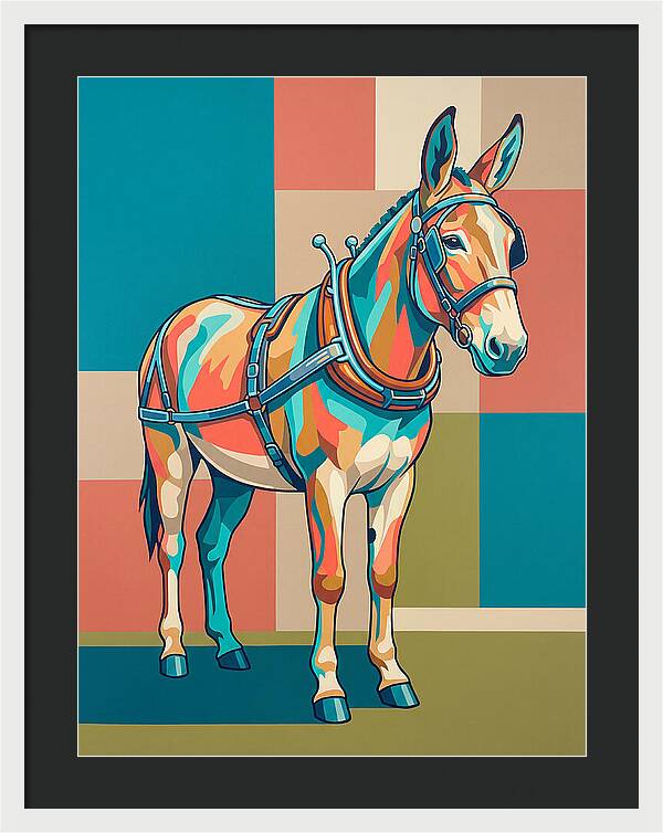 Mule In Vibrant Colors