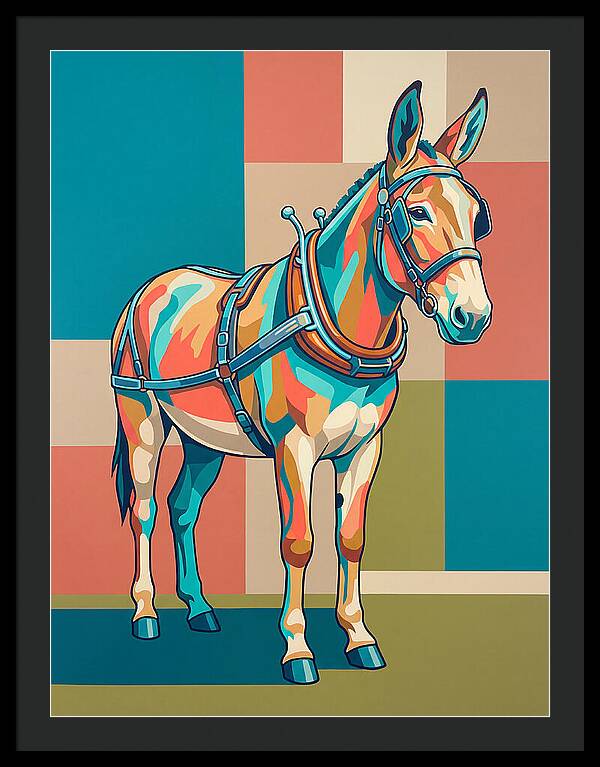 Mule In Vibrant Colors