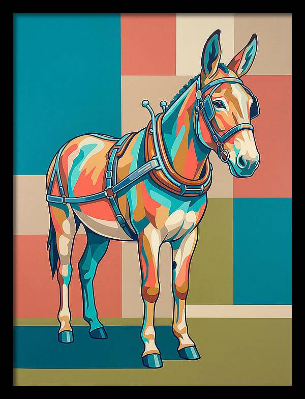 Mule In Vibrant Colors