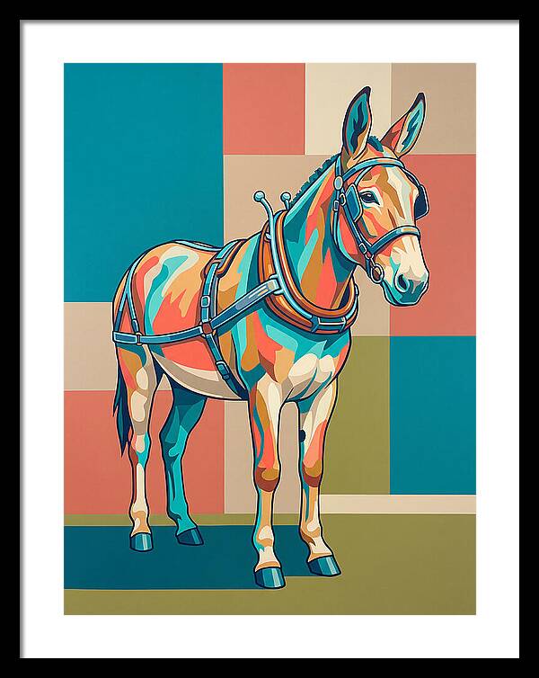 Mule In Vibrant Colors