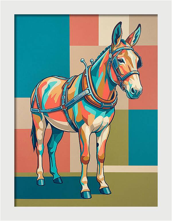 Mule In Vibrant Colors