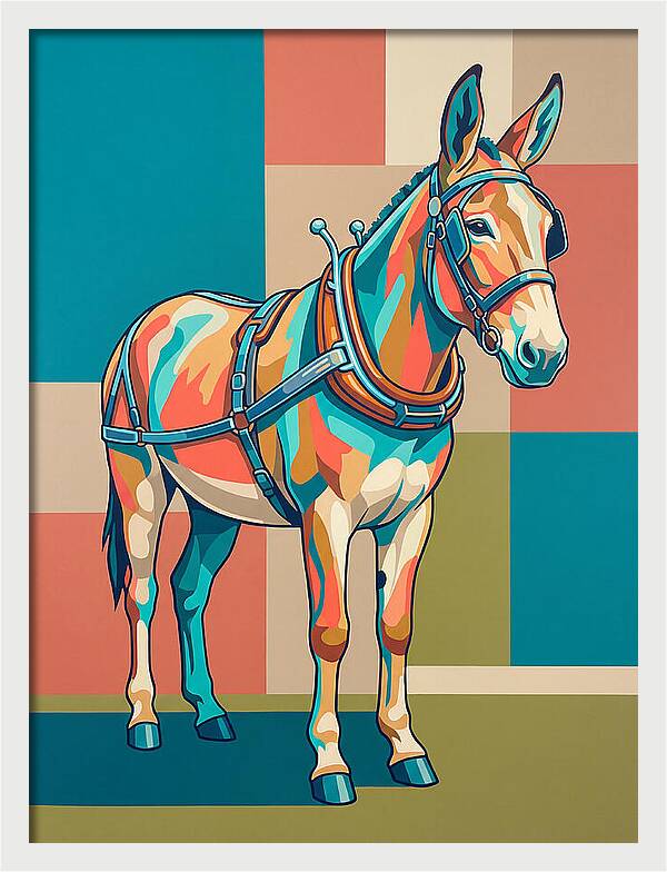 Mule In Vibrant Colors