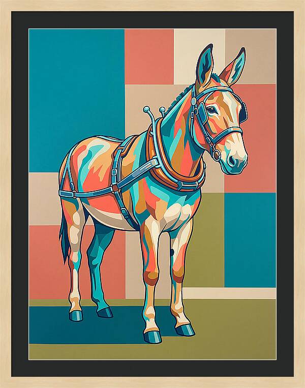 Mule In Vibrant Colors