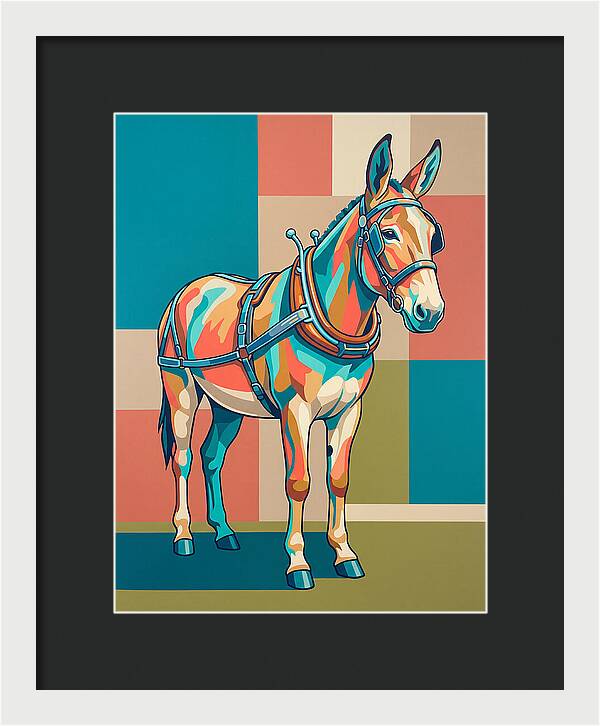 Mule In Vibrant Colors