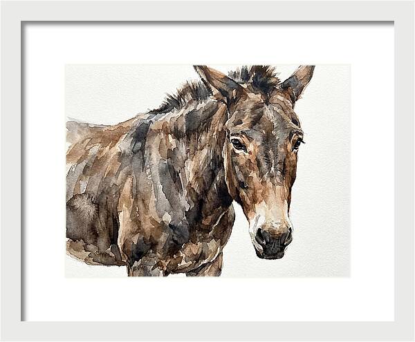 Mule In Watercolor Elegance