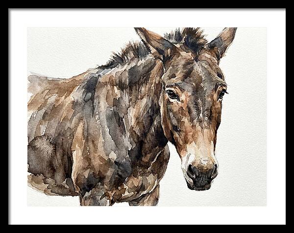 Mule In Watercolor Elegance