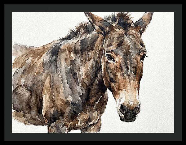 Mule In Watercolor Elegance