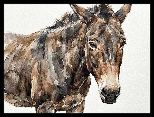 Mule In Watercolor Elegance