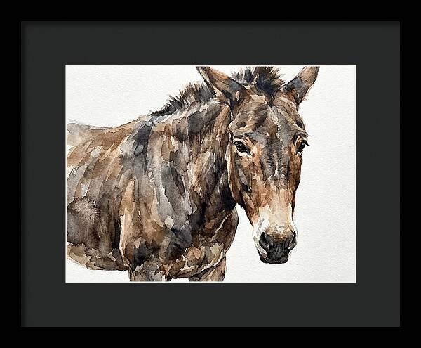 Mule In Watercolor Elegance