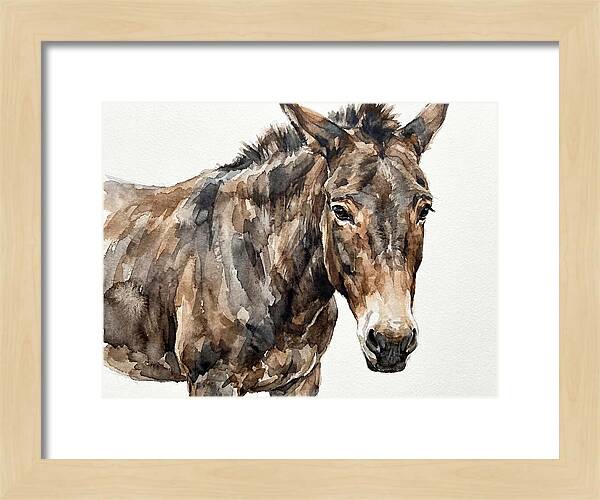 Mule In Watercolor Elegance
