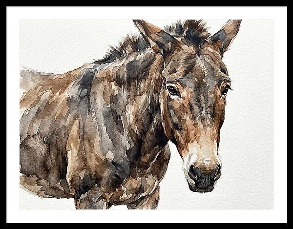 Mule In Watercolor Elegance