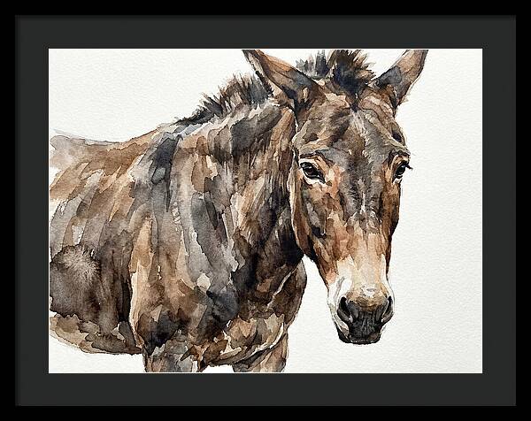 Mule In Watercolor Elegance
