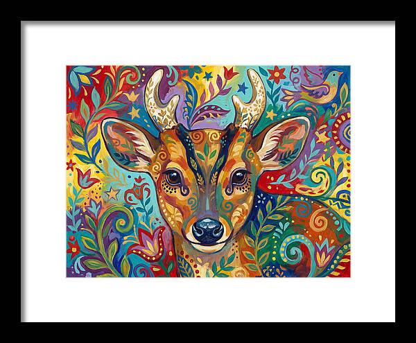 Muntjac Among Lush Foliage
