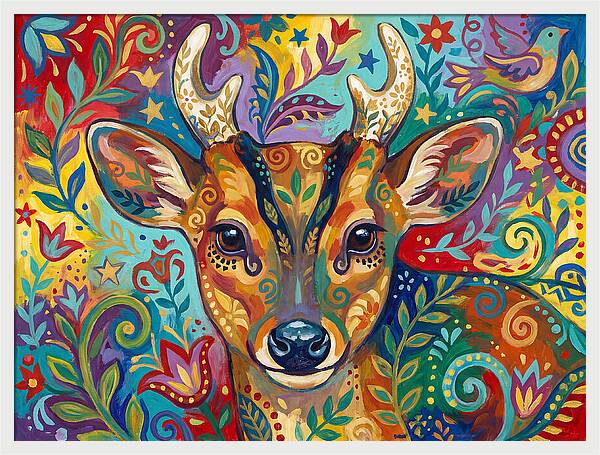 Muntjac Among Lush Foliage