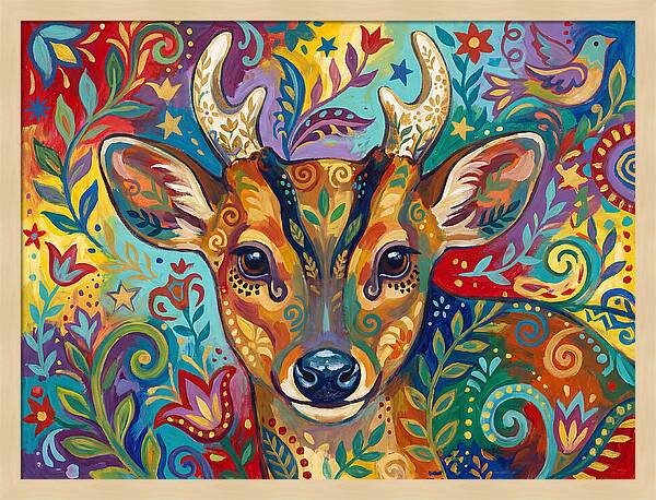 Muntjac Among Lush Foliage