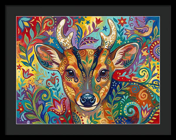 Muntjac Among Lush Foliage