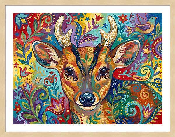 Muntjac Among Lush Foliage