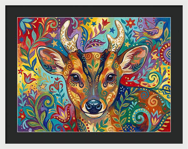 Muntjac Among Lush Foliage