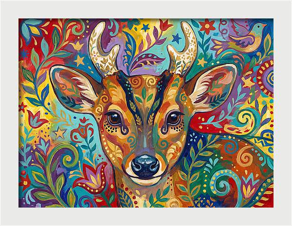 Muntjac Among Lush Foliage
