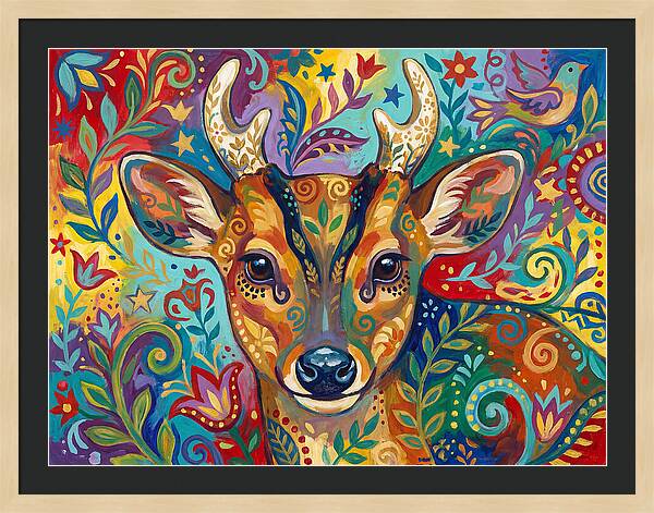 Muntjac Among Lush Foliage