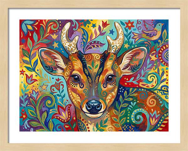 Muntjac Among Lush Foliage