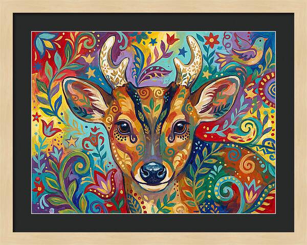 Muntjac Among Lush Foliage