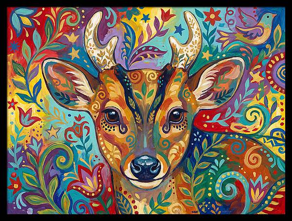 Muntjac Among Lush Foliage