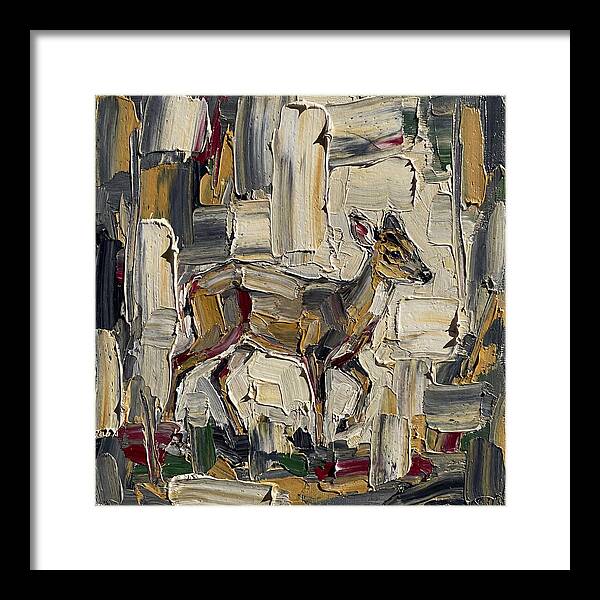 Muntjac In Abstract Palette