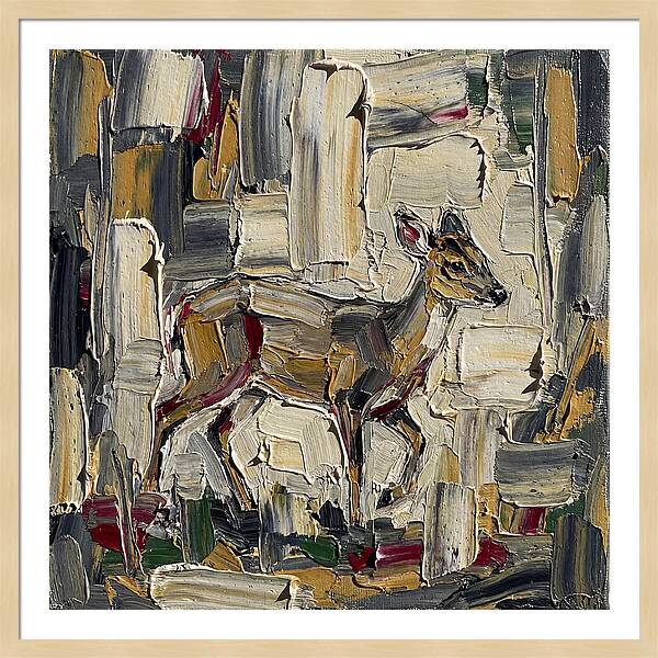 Muntjac In Abstract Palette