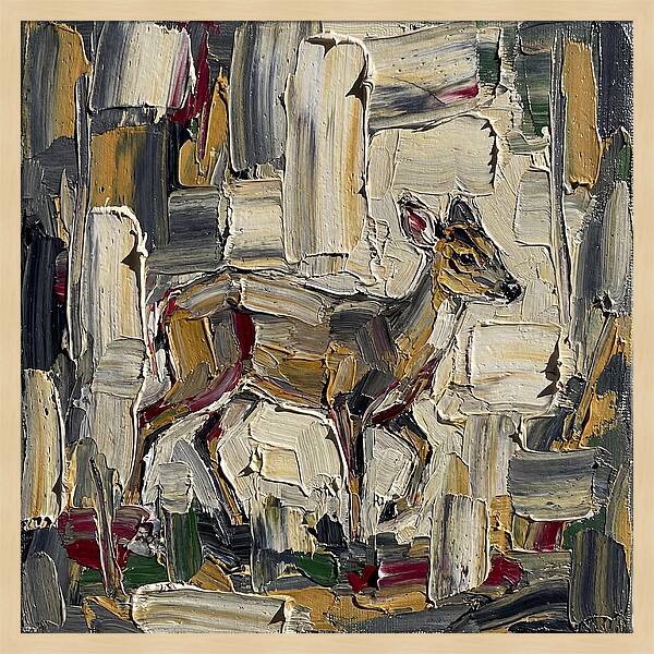 Muntjac In Abstract Palette