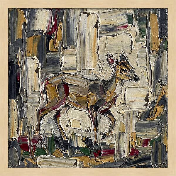 Muntjac In Abstract Palette