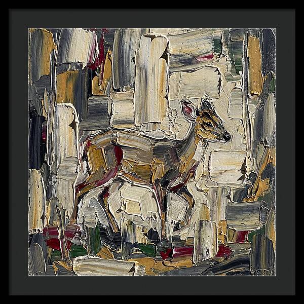 Muntjac In Abstract Palette