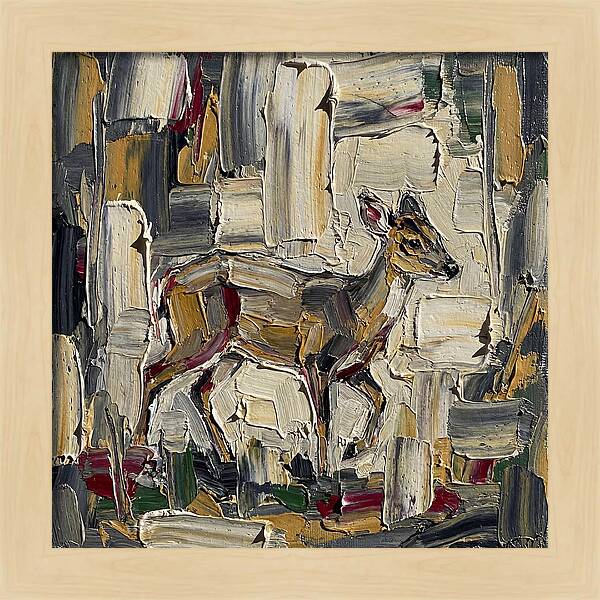 Muntjac In Abstract Palette